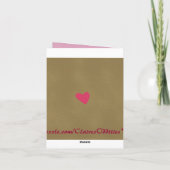 Carte de voeux Robots in Love (Dos)