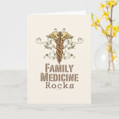 Carte de voeux Rocks en médecine familiale (Fleur jaune)