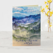 Carte de voeux Rocky Mountain Blues (Fleur jaune)