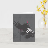 Carte de voeux Roller Derby (Fleur jaune)