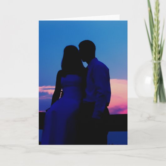 Carte de voeux romantique (Devant)