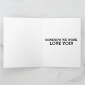 CARTE DE VŒUX ROMANTIQUE ART CHAT ET CHIEN AMOUR (Intérieur)