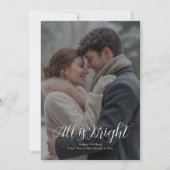 Carte de voeux romantique Couple Noël (Devant)