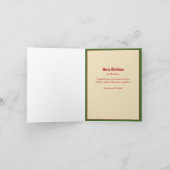 Carte de voeux romantique de Noël à la tortue (Intérieur)