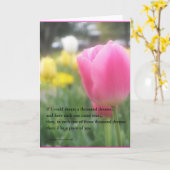 Carte de voeux romantique de poème d'amour (Fleur jaune)