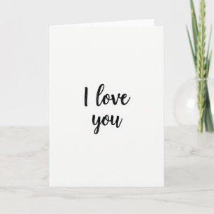 Carte de vœux romantique Je t'aime