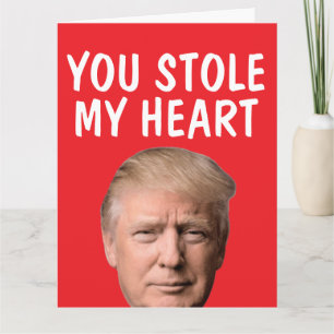 CARTE DE VOEUX ROMANTIQUE JE T'AIME TRUMP