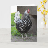 Carte de voeux Rooster (Fleur jaune)