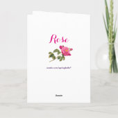 Carte de voeux rose (Dos)