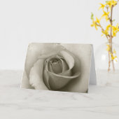 Carte de voeux rose (Fleur jaune)