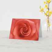 Carte de voeux rose (Fleur jaune)