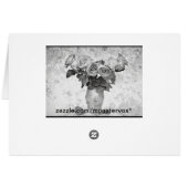 Carte de voeux rose (Dos Horizontal)