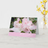 Carte de voeux Rose Azaleas (Fleur jaune)