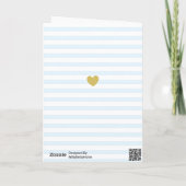 Carte de voeux Rose Blueberry Fancy Happy Birthday (Dos)