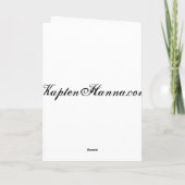 Carte de voeux rose de fille (Dos)