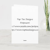 Carte de voeux rose de Flamant rose (Dos)