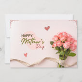 Carte de voeux Rose de la fête des mères (Devant)