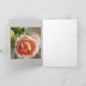 Carte de voeux rose de Rosebud (Intérieur)