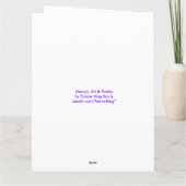 Carte de vœux rose extra large romantique (Dos)