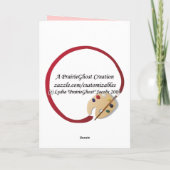 Carte de voeux Rose Fawn (Dos)