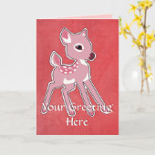 Carte de voeux Rose Fawn (Fleur jaune)