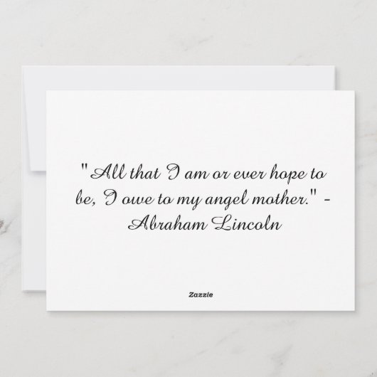 Carte de voeux rose Fleur (Dos)