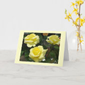 Carte de voeux Rose jaune (Fleur jaune)