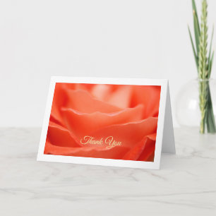 Carte de vœux Rose Orange
