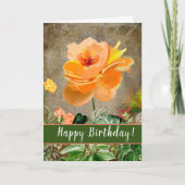 Carte de voeux Rose Peach (Devant)