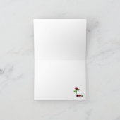 Carte de voeux Rose peinte à la main (Intérieur)