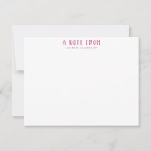 Carte de vœux rose pour la Saint-Valentin