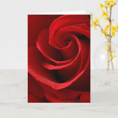 Carte de vœux Rose rouge (Fleur jaune)