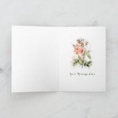 Carte de voeux Rose Shabby Chic Watercolor (Intérieur)