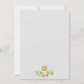 Carte de voeux rose Thanksgiving automne (Dos)