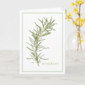 Carte de voeux ROSEMAIRE FRAÎCHE (Fleur jaune)