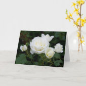 Carte de voeux Roses blanches (Fleur jaune)