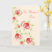 Carte de voeux - Roses Red Ombre (Fleur jaune)