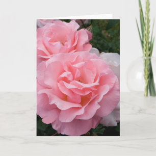 Carte de vœux Roses roses
