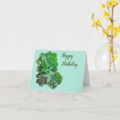 Carte de voeux Rosette Succulents (Fleur jaune)