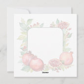 Carte de voeux Rosh Hashanah (Dos)