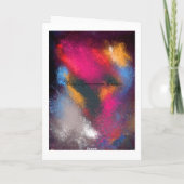 Carte de voeux rouge Clusters (Dos)