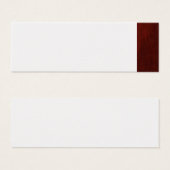 Carte de vœux rouge et blanc de Noël (Devant & derrière)