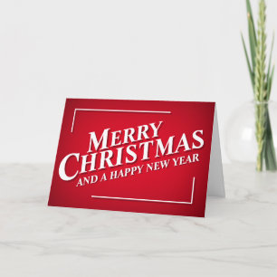 Carte de voeux rouge lumineuse Editable de Joyeux