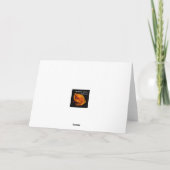 Carte de voeux Rouge Rose blanche (Dos)