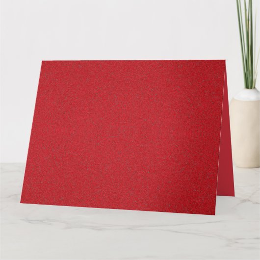 Carte de voeux rouge tomate à effet de bruit - Per (Devant)