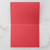 Carte de voeux rouge tomate à effet de bruit - Per (Intérieur)