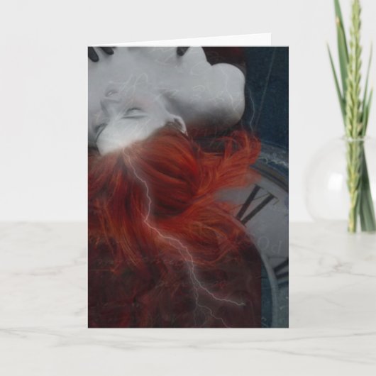 Carte de voeux : Rouge Vintage (Devant)