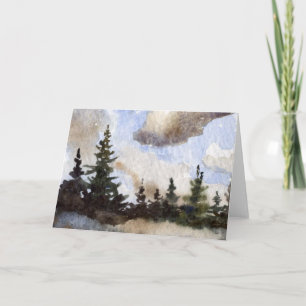 Carte de voeux Route 55 Nuages
