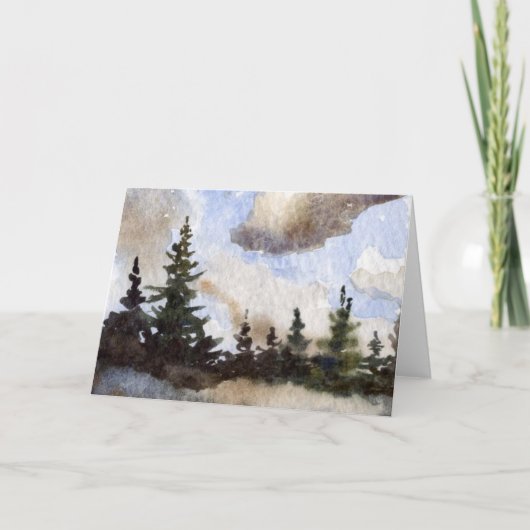 Carte de voeux Route 55 Nuages (Devant)