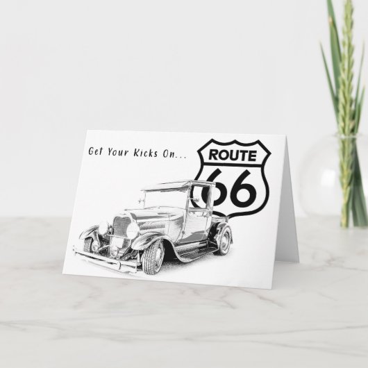 Carte de voeux Route 66 (Devant)